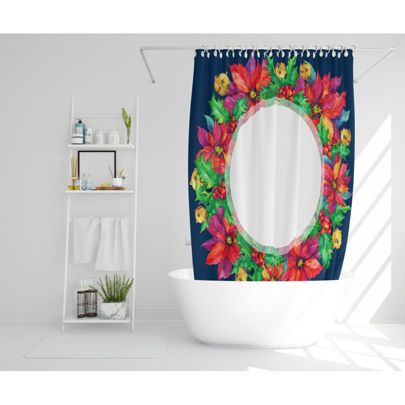 Jordann Polyester Shower Curtain Set, 168cm H x 168cm W