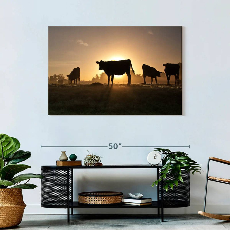 Cow Silhouettes, 30" H x 45" W