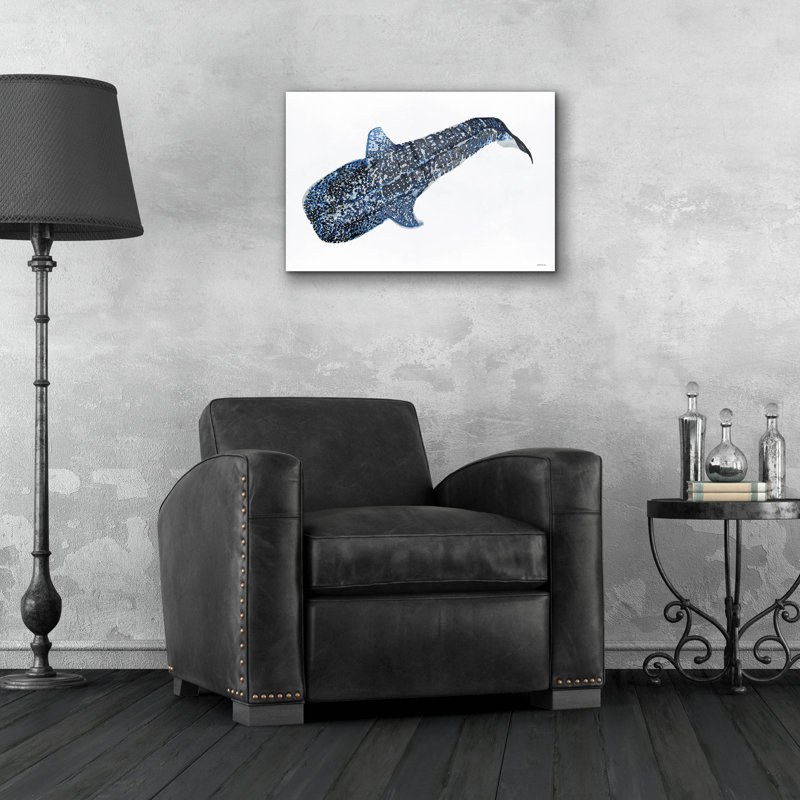 "Shark Whale 2" par Seven Trees Design sur plastique / acrylique, H 16 po x l 24 po