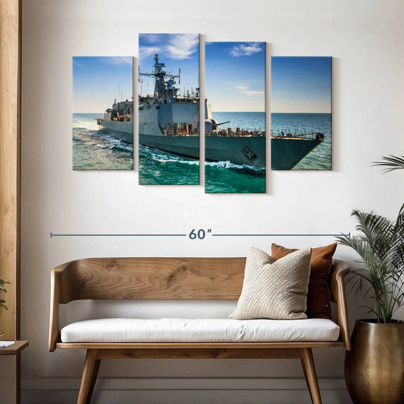 Mait Naval Ship, 32" H x 52" W