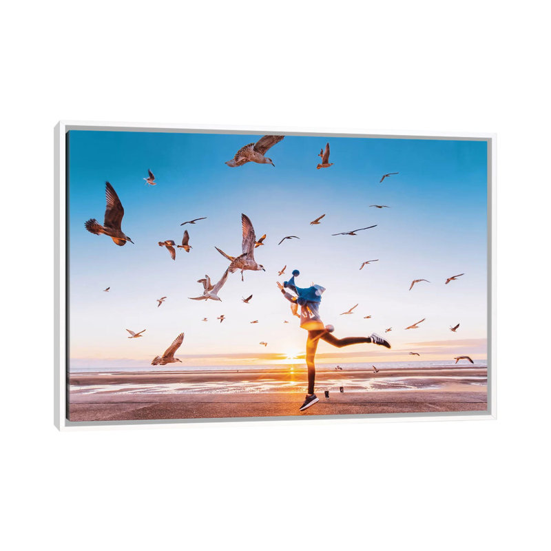 Fly de Hobopeeba-reproduction de photo, Toile blanche encadrée, Pas de tapis, H 18 po x l 26 po x P 1,5 po