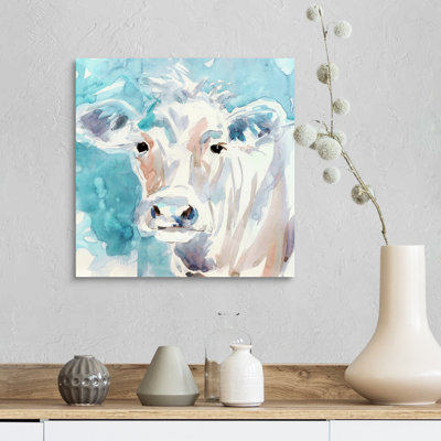 «Color Wash Cow», reproduction d'art sur toile