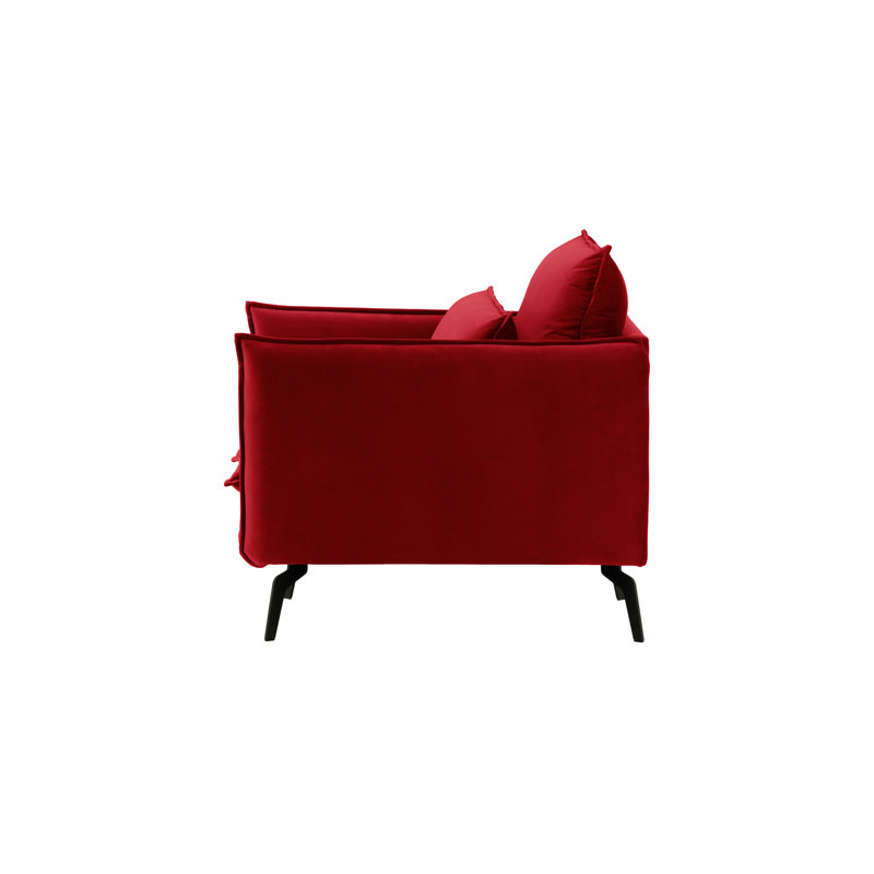 Ferrigno Upholstered Armchair, Red