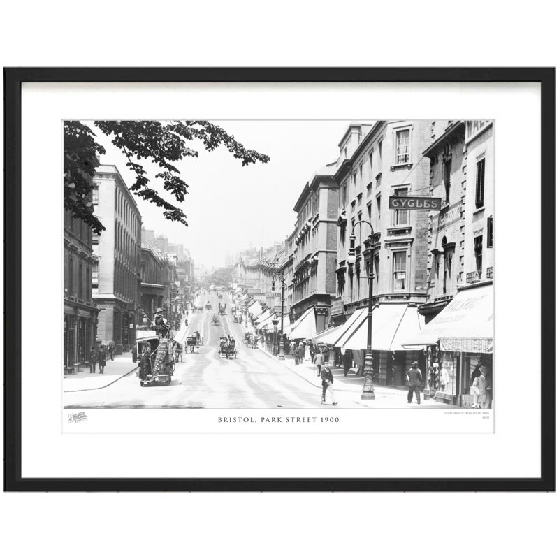 Bristol, Park Street 1900 - Single Picture Frame Print, 28cm H X 36cm W x 2cm D