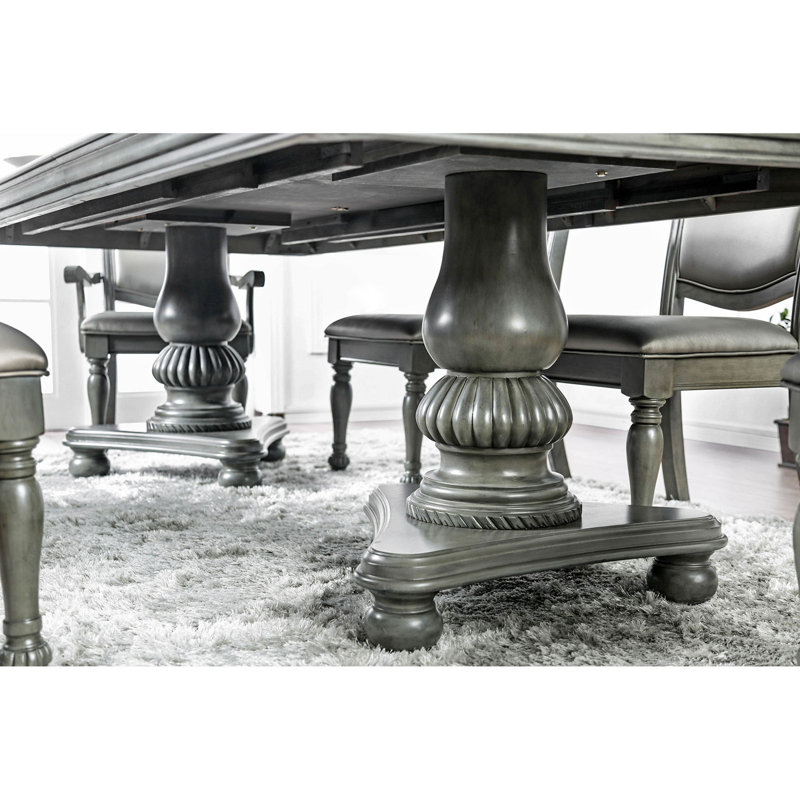 Nannie Extendable Dining Table, Gray
