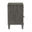 Style transitionnel, finition grise, table de chevet 1 pièce avec tiroirs, look polyvalent