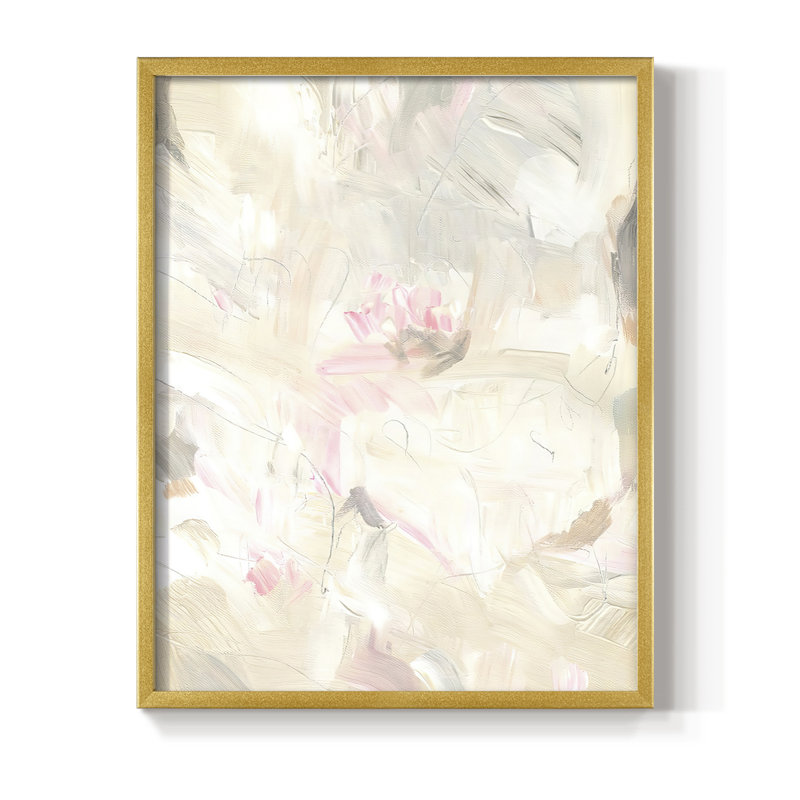 «Soft Abstraction I», reproduction encadrée - bois massif, H 20 po x l 16 po