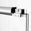 Porte de douche coulissante réglable en aluminium l 60 po x H 72 po avec verre trempé transparent nano-enduit et deux poignées