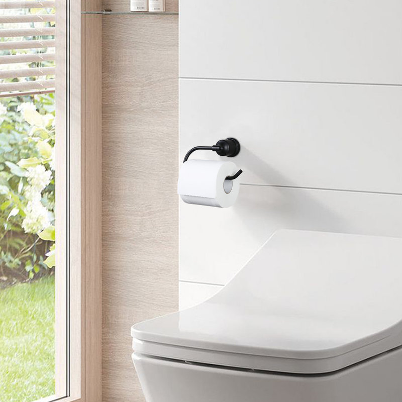 4 - Piece Bathroom Hardware Set, Black