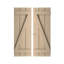 Volets en faux bois avec planche en Z-71284625