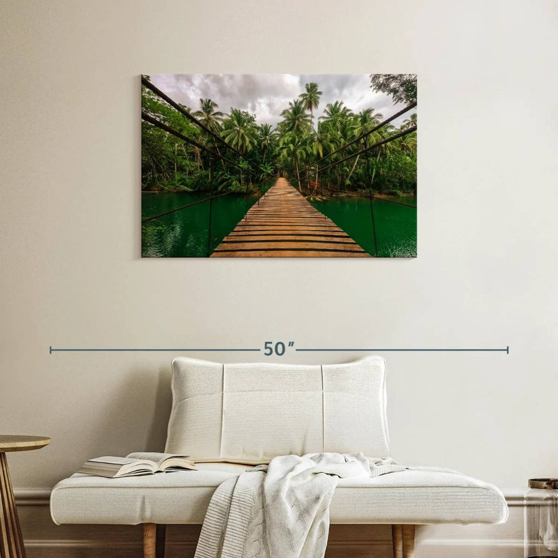 Lilie Philippine Jungle Bridge, 24" H x 36" W