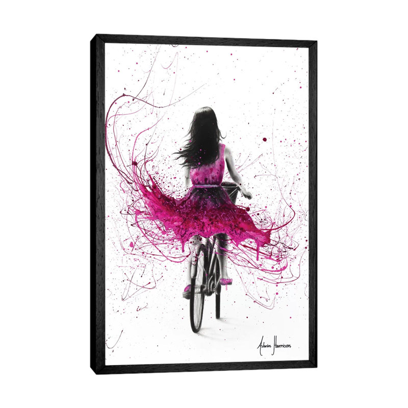 Quintessential Cycle by Ashvin Harrison - Print on Canvas, Black Framed, 66.04 cm H x 45.72 cm W