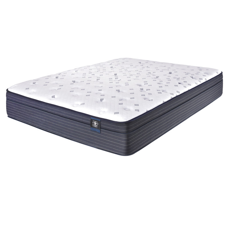 Matelas à plateau-coussin de 14,5 po de hauteur avec matelas en mousse et gel à transfert de mouvement extra direct