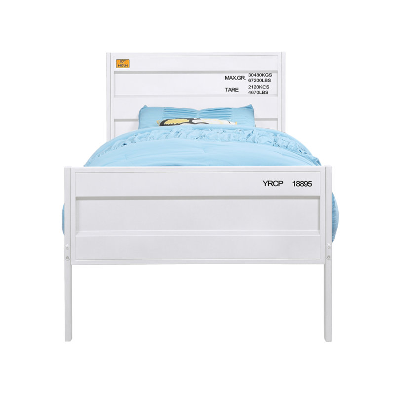 Cargo White Finish Full Bed, White