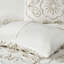 Couvre-lit en chenille de coton 3 pièces taupe - Taille lit double / grand lit / taupe-119105661