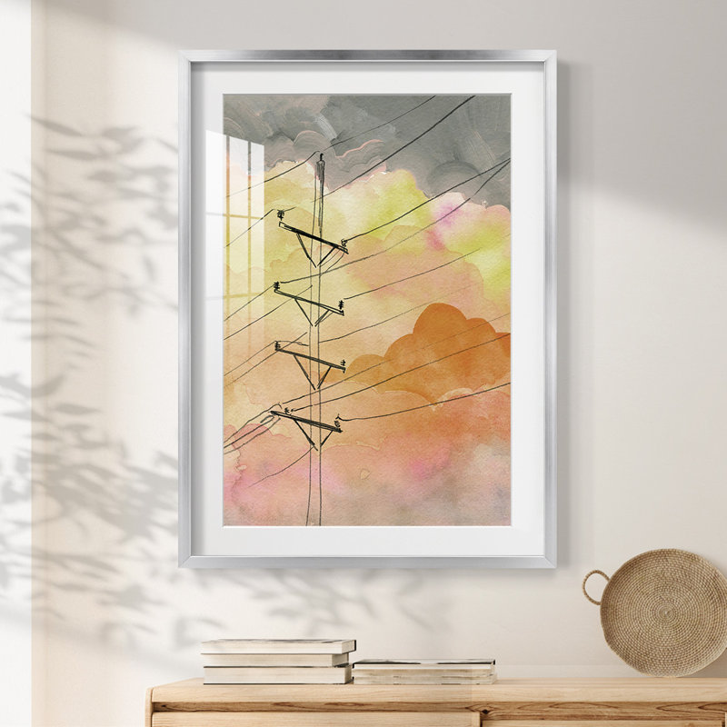 Rising Above III - Toile tendue avec châssis, H 28,5 po x l 20,5 po, Argent argent