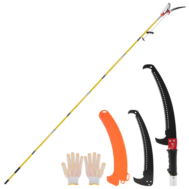 7.3-27FT Extendable Manual Pole Saw with Scissors