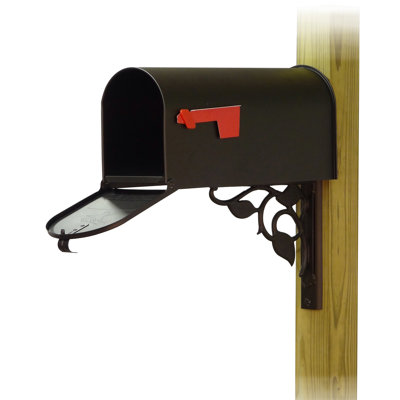 Boîte aux lettres de poteau en acier standard trottoir