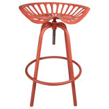 Edith Swivel Adjustable Height Counter Stool with Metal Frame
