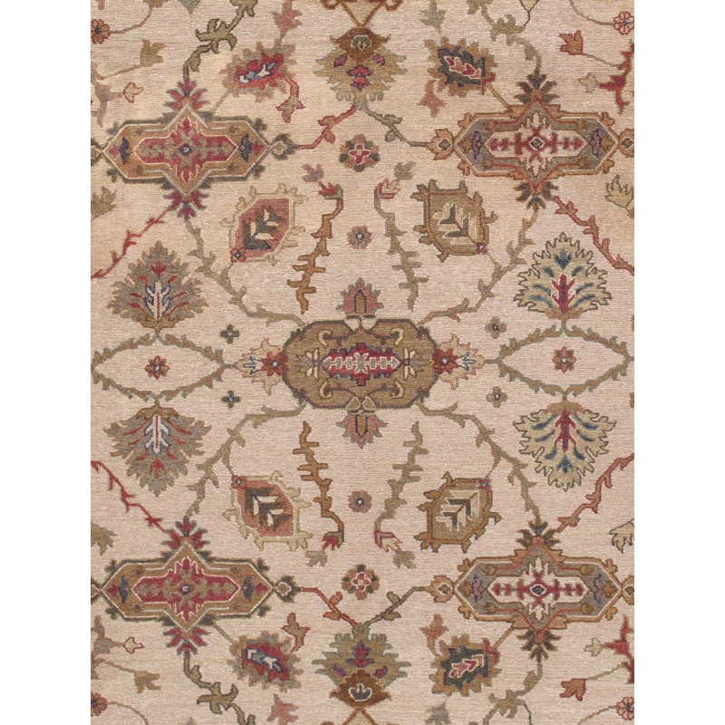 Cobby Oriental Area Rug in Ivory