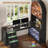 67" L Shaped Desk With Tall Arched Bookshelf-165616779