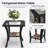 3 Piece Wicker Outdoor Furniture Set With 6-inch Comfy Cushions, High Back Patio Furniture Set With Rattan Armchairs And Side Table-1198460926-1198460923