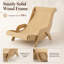 Fauteuil-griffoir en sisal avec structure en bois naturel, griffoir incurvé et design de type canapé pour chats d'intérieur-1171990286