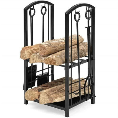 17.72" Wide 2 Tier Log Rack
