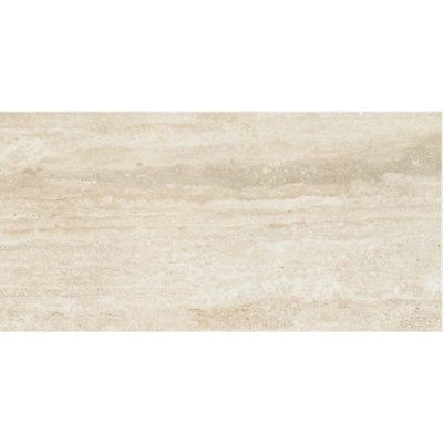  Penthouse Vein Cut 12" x 24" Travertine Porcelain Floor and Wall Tile