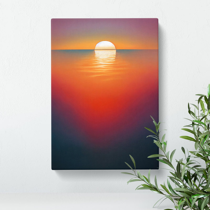 Serene Sunset - Wrapped Canvas, 50cm H x 35cm W x 3cm D