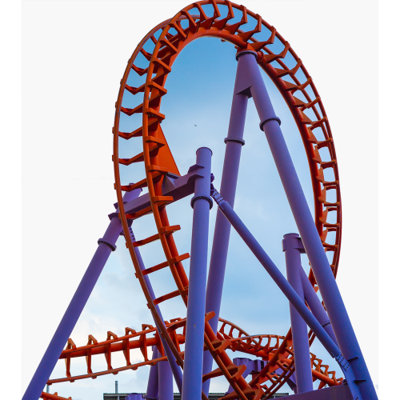 SP13239 Amusement Park Roller Coaster Loop