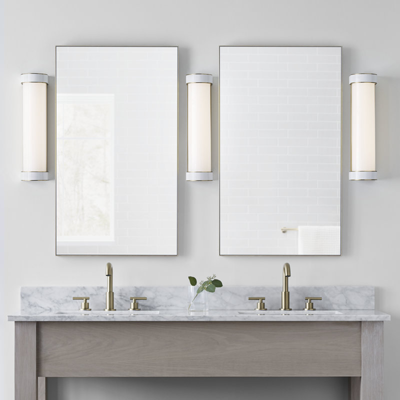 Monroe 1 - Light Vanity Light, Burnished Brass