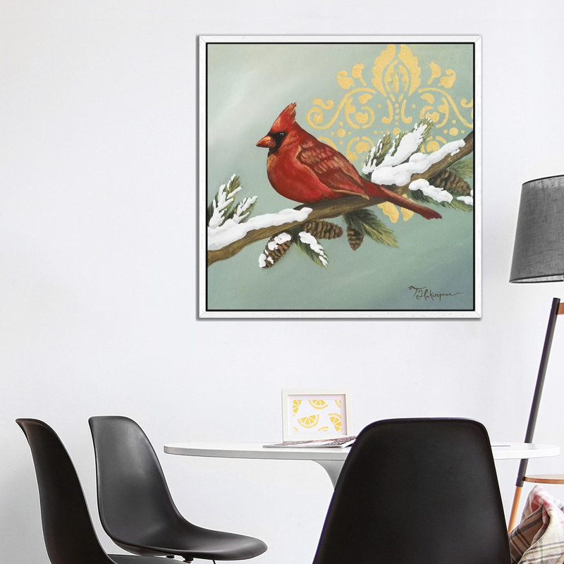 Winter Bird II, 93.98 cm H x 93.98 cm W, White