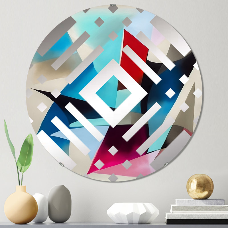 Jazara - Miroir décoratif diamant, 23,6 po x 23,6 po