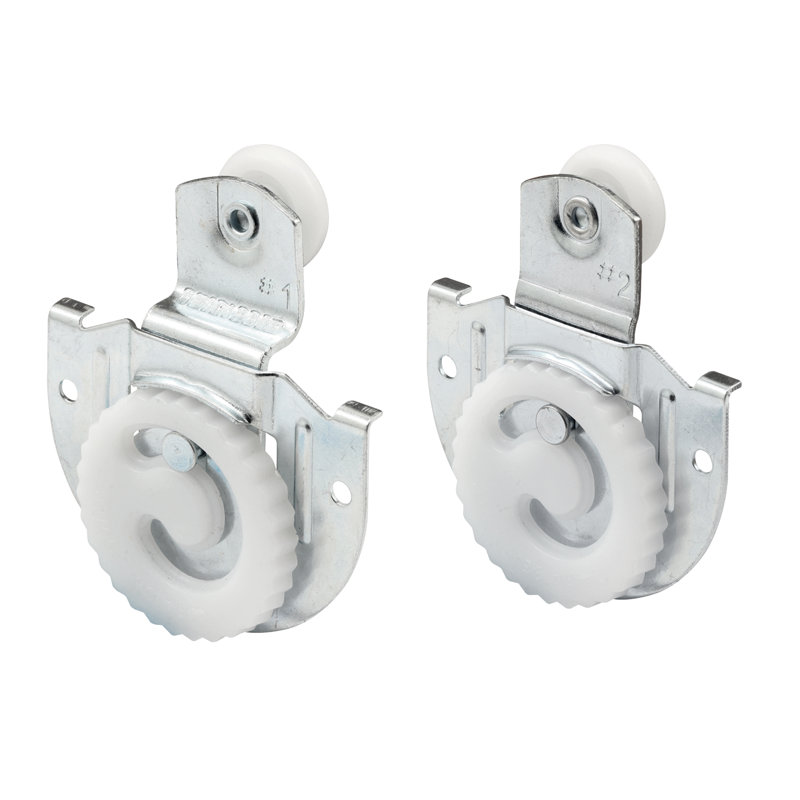 Steel and Plastic Sliding Closet Door Roller Kit (Set of 2)