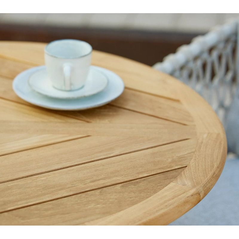 Go Outdoor Round Teak Bar Table