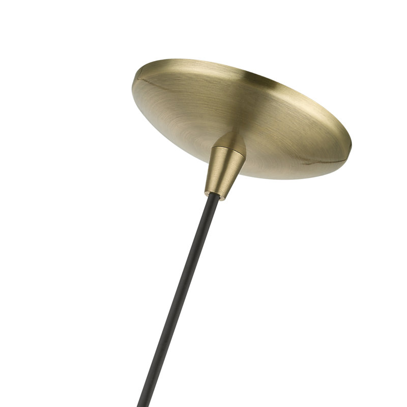 Luminaire suspendu en laiton antique 1 lumière