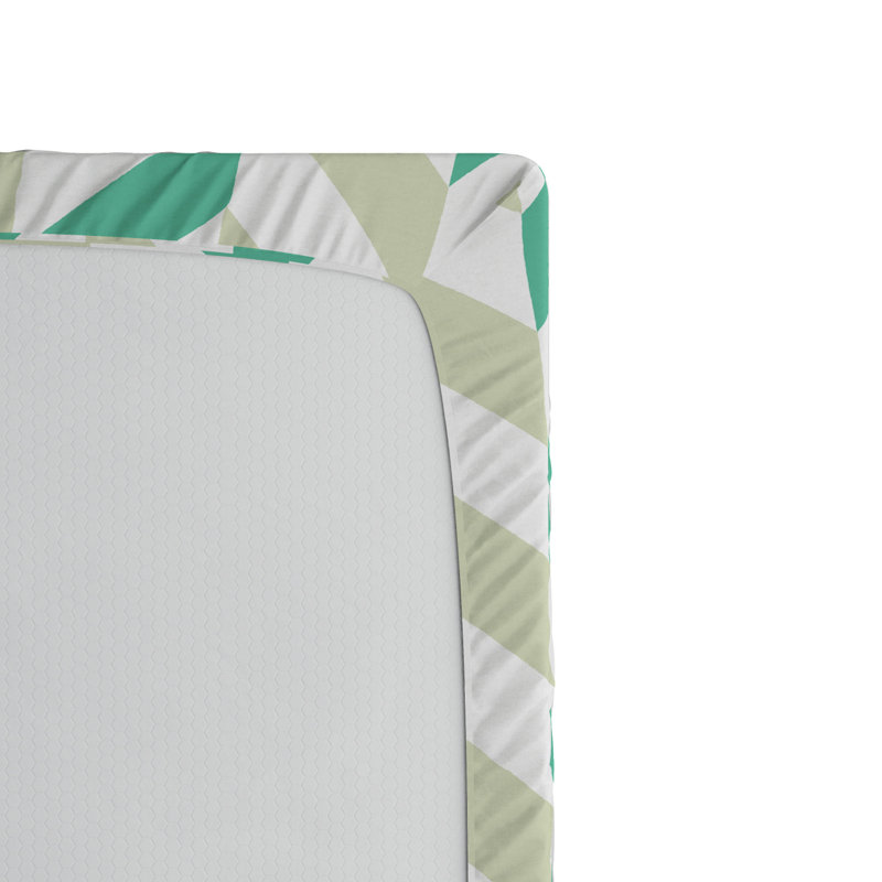 Microfiber Chevron Fitted Sheet, Full Fitted Sheet