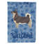 Caniche en polyester à 2 côtés 40 x 28 po standard welcome drapeau maison-957492946