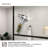 Hilma 34 In. W X 72 In. H Fixed Framed Shower Door In Matte Black Finish With Patterned Glass