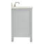 Ariel Cambridge 36 po Meuble-lavabo décalé à droite avec 2 po Comptoir en marbre de Carrare-105903789