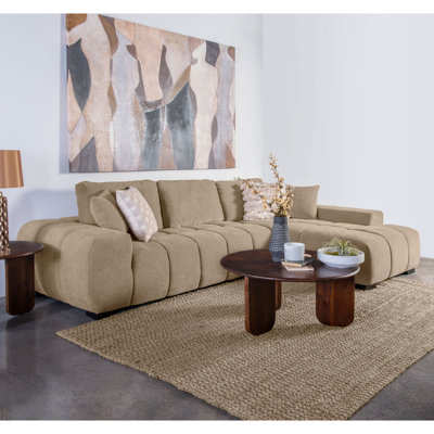  Canapé modulaire confortable en forme de U avec coussins moelleux et options de sièges polyvalents 