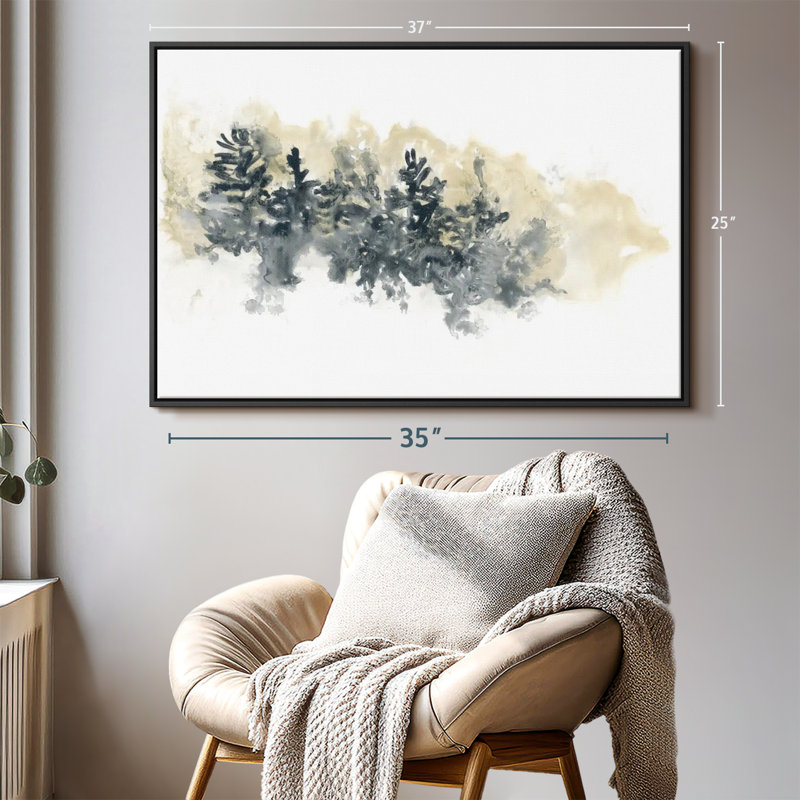 Abstract " Misty Hillside I ", 37" H x 25" W
