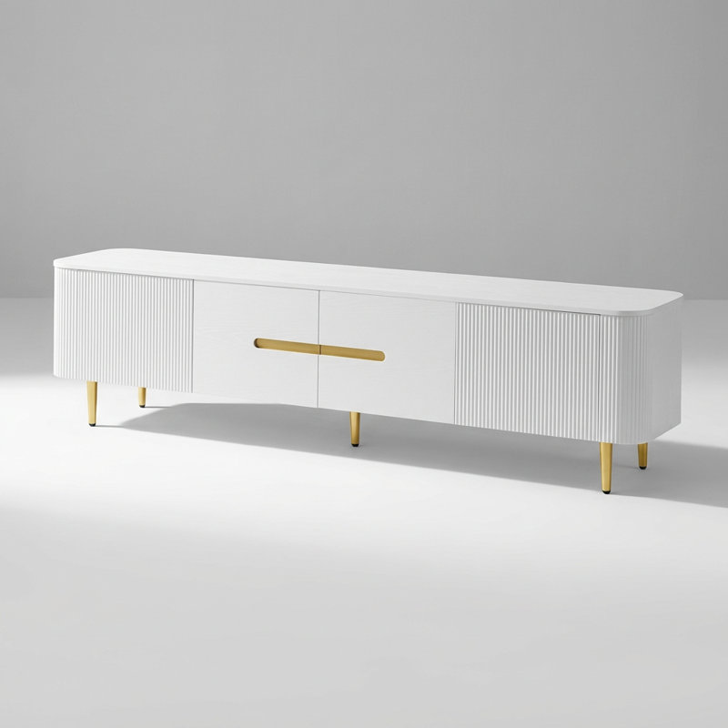 Meuble audio-vidéo Minimalist Modern, Blanc