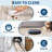 Washable Low-Pile Area Rug with Non-Slip Backing, Distressed Edge Modern Design for Living Room, Bedroom, Office-1465096235