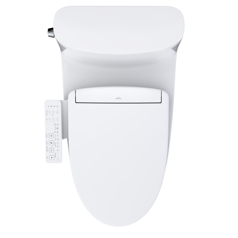TOTO® WASHLET®+ Nexus® 1G® One-Piece Elongated 1.0 GPF Toilet and WASHLET S2 Bidet Seat, Cotton White - MW6423346CUFG#01