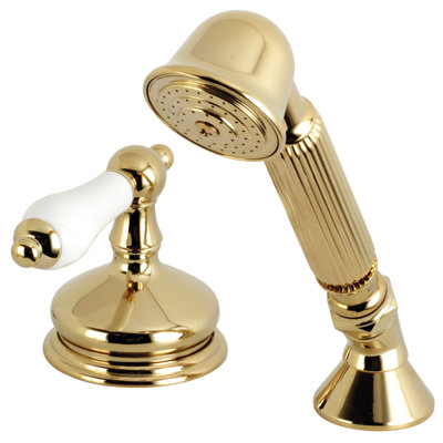 Kingston Brass Deck Mount Hand Shower with Diverter for Roman Tub Faucet