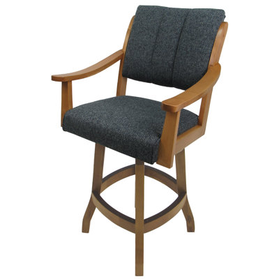 Swivel Wood Counter Bar Stool 26" Casa - Cocomo Indigo - Ct by Tobias Designs