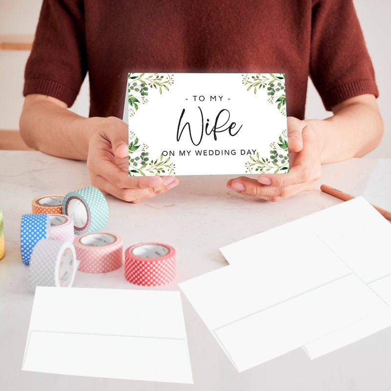Carte de mariage verdure feuillage