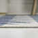 Conswello Classic Beach Stripe and Palm Leaf Navy/Cream Indoor/Outdoor Rug